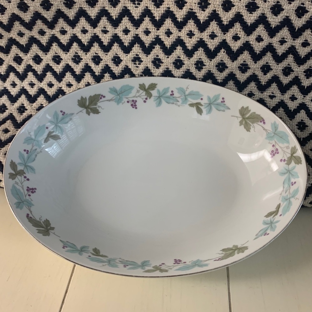 Vintage Fine China of Japan Oval Serving Bowl